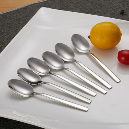 2 PCS Stainless Steel Long-Handled Ice Spoon Soup Spoon Coffee Dessert Western Food Spoon-garmade.com