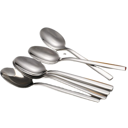 2 PCS Stainless Steel Long-Handled Ice Spoon Soup Spoon Coffee Dessert Western Food Spoon-garmade.com