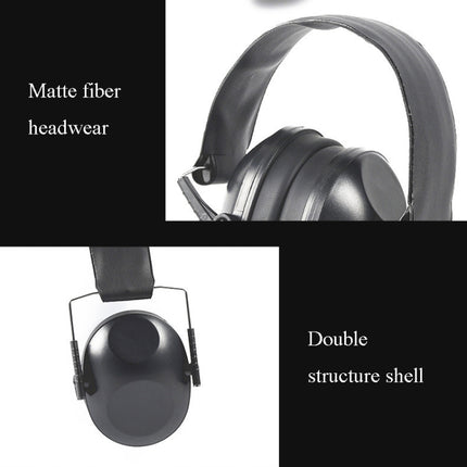 Learn Sleep Industry Noise Cancelling Earmuffs Shooting Soundproof Earmuffs(Black)-garmade.com