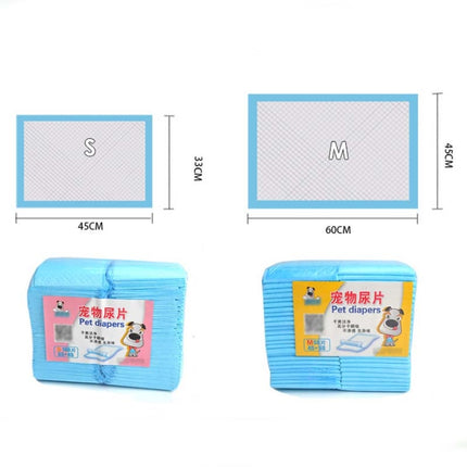 Pet Changing Pad Thickened Absorbent Dog Diapers, Specification: S: 100 PCS (33x45cm)-garmade.com