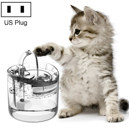 Pet Automatic Circulating Silent And Does Not Leak Electricity Water Dispenser, Specification: US Plug, Style:Transparent Color-garmade.com