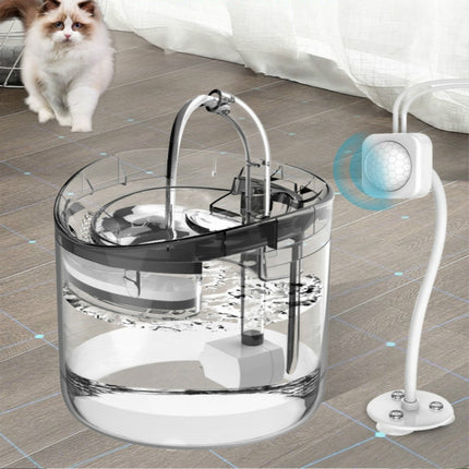 Pet Automatic Circulating Silent And Does Not Leak Electricity Water Dispenser, Specification: US Plug, Style:Smart Induction Starter-garmade.com