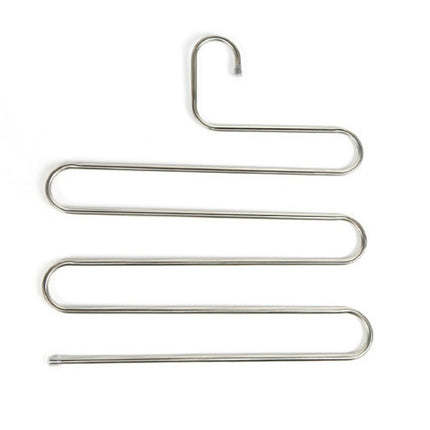 5 Layers S Shape Multi-Functional Clothes Hangers Pants Storage Hangers-garmade.com