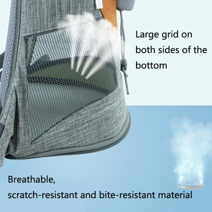LDLC Chest Messenger Bag Pet Can Be Exposed Portable Breathable Backpack, Size:M(Green)-garmade.com