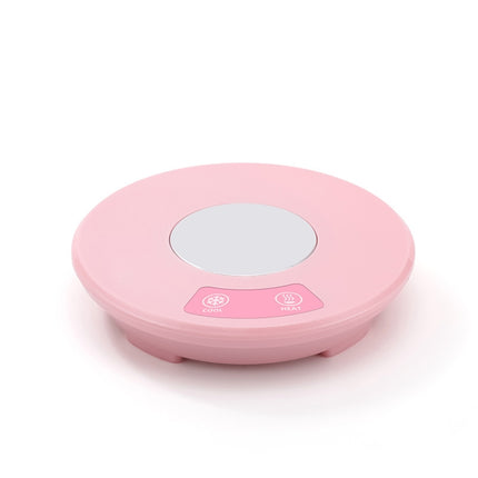 Fast Cooling Heating Pad USB Mini Portable Car Home Heating And Cooling Cup Coaster(Pink)-garmade.com