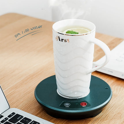 Fast Cooling Heating Pad USB Mini Portable Car Home Heating And Cooling Cup Coaster(Green)-garmade.com