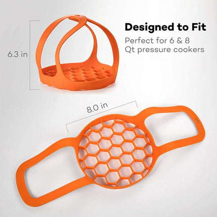 2 PCS Silicone Steamer Egg Cooker Silicone Steamer Basket, Size:6.5 Inches(Green)-garmade.com