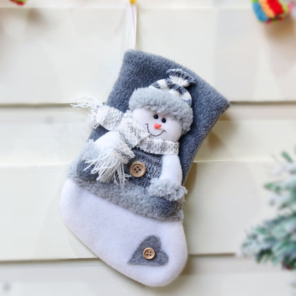 3 PCS Christmas Decorations Thick Flannel Christmas Socks Gift Bag, Specification: Snowman-garmade.com