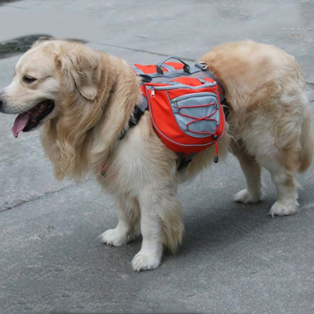 Self-Portable Backpack For Dogs Out Of The Backpack Breathable Mesh Pet Bag, Specification: S(Orange)-garmade.com