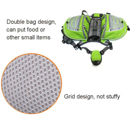 Self-Portable Backpack For Dogs Out Of The Backpack Breathable Mesh Pet Bag, Specification: L(Blue)-garmade.com