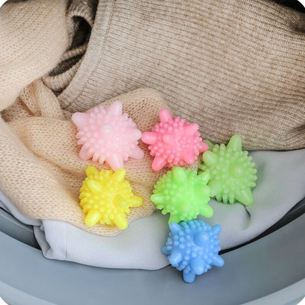 5 PCS Anti-winding Strong Decontamination Laundry Ball Home Washing Machine Starfish Solid Cleaning Ball-garmade.com