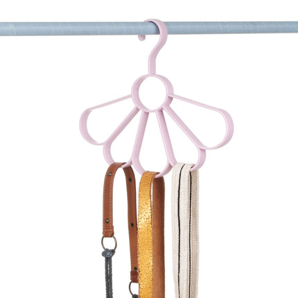 2PCS Plain Wind Petal Scarf Hanger Multifunctional Fan Hanger Belt Drying Rack(Green)-garmade.com