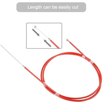 2 PCS For Xiaomi Mijia M365 Electric Scooter Rear Disc Brake Cable Brake Pipeline(Red)-garmade.com