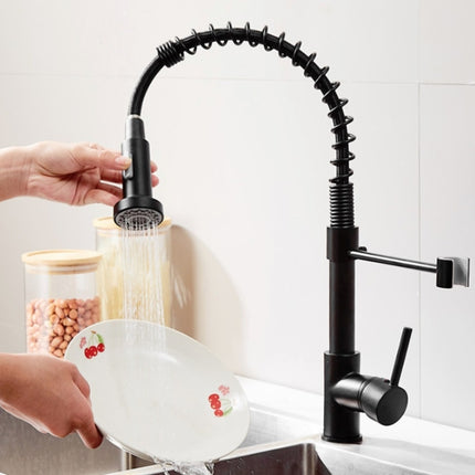 Kitchen Faucet Hot & Cold Water Tank Valve Sink Faucet, Specification: Black Model-garmade.com