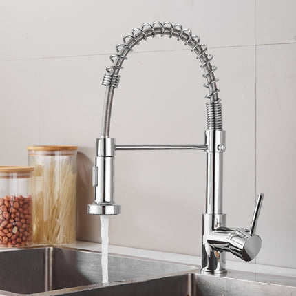 Kitchen Faucet Hot & Cold Water Tank Valve Sink Faucet, Specification: Electroplating Model-garmade.com