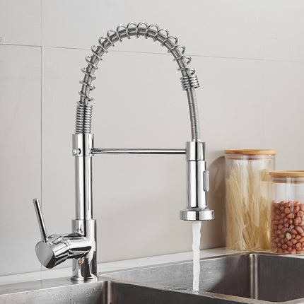 Kitchen Faucet Hot & Cold Water Tank Valve Sink Faucet, Specification: Electroplating Model-garmade.com