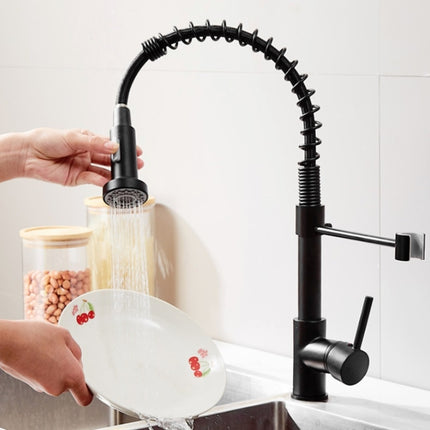 Kitchen Faucet Hot & Cold Water Tank Valve Sink Faucet, Specification: Brushed Model-garmade.com