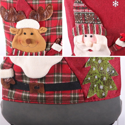Christmas Decoration Linen Chair Cover(Elk)-garmade.com