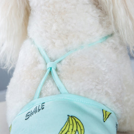 Banana Printed Dog Physiological Pants Comfortable Breathable Strap Pet Physiological Pants, Size: S(Green)-garmade.com