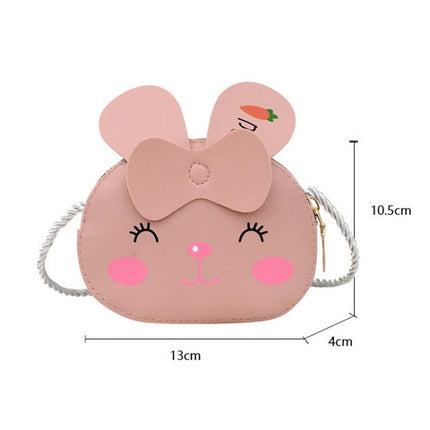 4 PCS Children Mini Cute Cartoon Single Shoulder Bags(Little Gray Mouse)-garmade.com