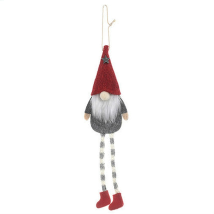 Christmas Ornaments Forest Old Man Doll Pendant(Red Hat)-garmade.com