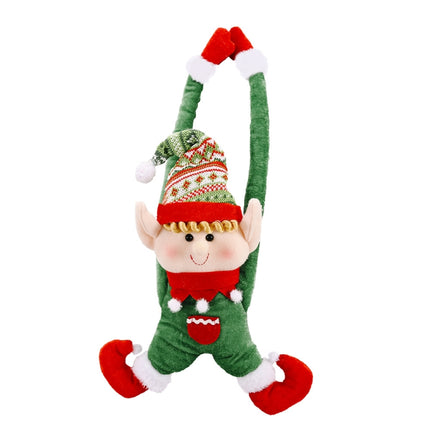 Christmas Decoration Fairy Curtain Buckle Door Hanging(Green)-garmade.com