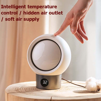 Planetary Heater Home Small Desktop Smart Heater With Temperature Display CN Plug(White)-garmade.com