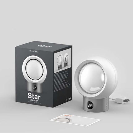 Planetary Heater Home Small Desktop Smart Heater With Temperature Display CN Plug(Pink)-garmade.com