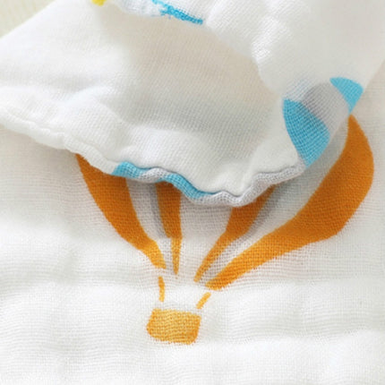 5 PCS Six-Layer Gauze Cotton Baby Square Handkerchief Saliva Towel Styles Random Delivery, Size:25x25cm-garmade.com