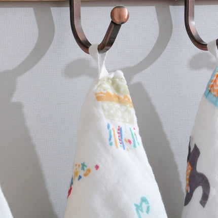 5 PCS Six-Layer Gauze Cotton Baby Square Handkerchief Saliva Towel Styles Random Delivery, Size:25x25cm-garmade.com