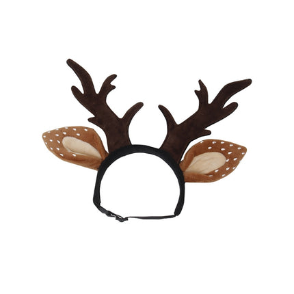 Pet Christmas Dress Up Holiday Ornament Antlers Hair Band, Size: S-garmade.com