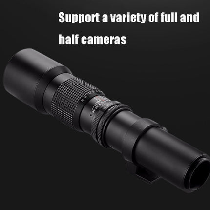 Lightdow 500mm F8-F32 Manual Telephoto T-Mount SLR Photography Fixed Focus Lens-garmade.com