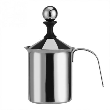 2 PCS Stainless Steel Manual Foamer with Thickened Double Layer Foaming Filter(400ml)-garmade.com