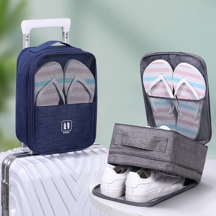 Nylon Travel Portable Storage Large Capacity Shoe Storage Bag(Pink)-garmade.com