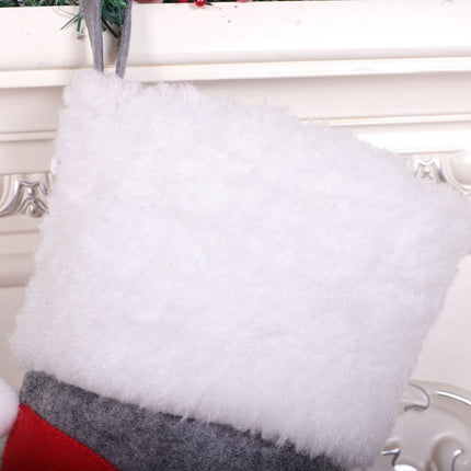 Christmas Decorations Large Felt Christmas Stocking Gift Bag Pendant(Snowman)-garmade.com