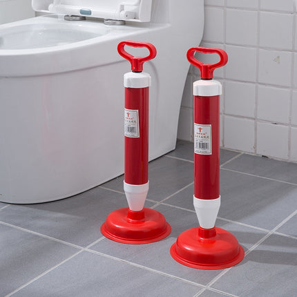 Household Sewer Dredge Toilet Suction Cup Vacuum Powerful Suction Pump, Style:Plastic Rod-garmade.com