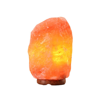 USB Power Himalayan Crystal Rock Salt Desk Lamp Night Light With Wood Base & E14 Bulb & Switch, Size:2-3kg(Colorful Light)-garmade.com