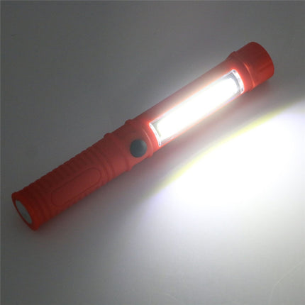Multifunction Portable Mini COB LED Working Light Pen Style Outdoor Flashlight(Black)-garmade.com