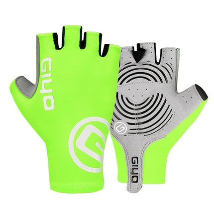 GIYO Outdoor Half-Finger Gloves Mountain Road Bike Cycling Gloves, Size: S(Fluorescent Yellow)-garmade.com