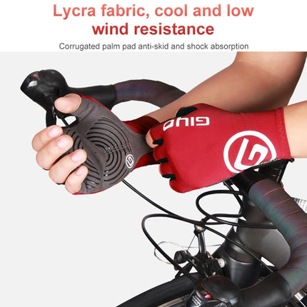 GIYO Outdoor Half-Finger Gloves Mountain Road Bike Cycling Gloves, Size: XXL(Red)-garmade.com