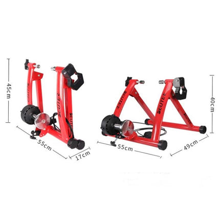 DEUTER MT-04 Bicycle Training Platform Indoor Cycling Platform Cycling Fitness Rack(Red)-garmade.com