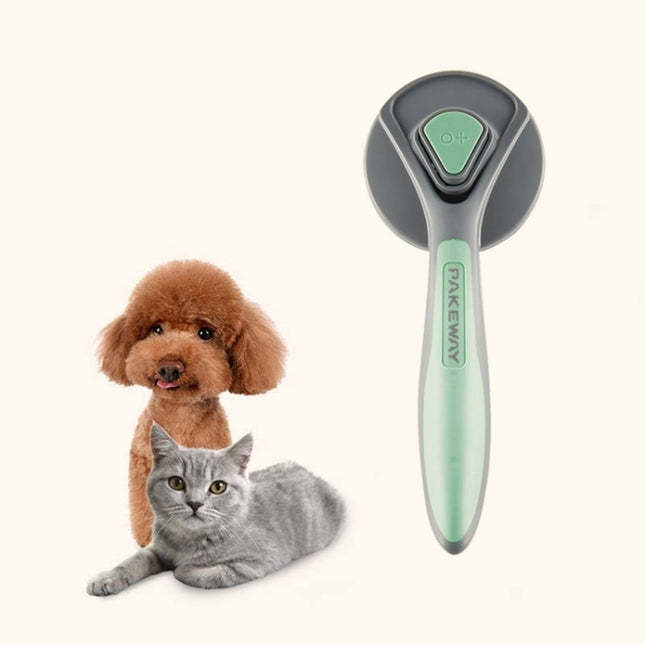 Pet Self-Cleaning Comb Cat Comb Dog Needle Comb Cat Hair Removal Comb Floating Brush(Fresh Mint)-garmade.com