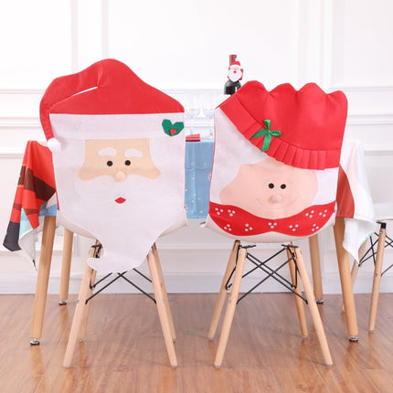 Christmas Dining Room Chair Covers Holiday Table Decorations(Grandpa)-garmade.com