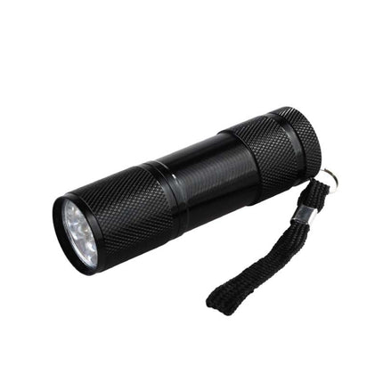 5 PCS 9 LEDs 395NM Mini UV Flashlight Fluorescent Agent Detection Pen Security Light-garmade.com
