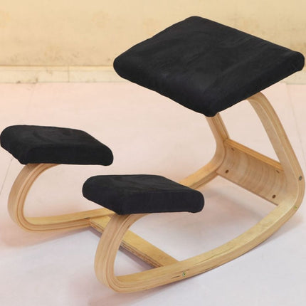 Ergonomic Kneeling Chair Stool Home Office Furniture Ergonomic Rocking Wooden Kneeling Chair(Light Green)-garmade.com