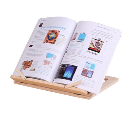 Wooden Frame Book Reading Bookshelf Bracket Support Tablet PC Music Stand Drawing Easel-garmade.com
