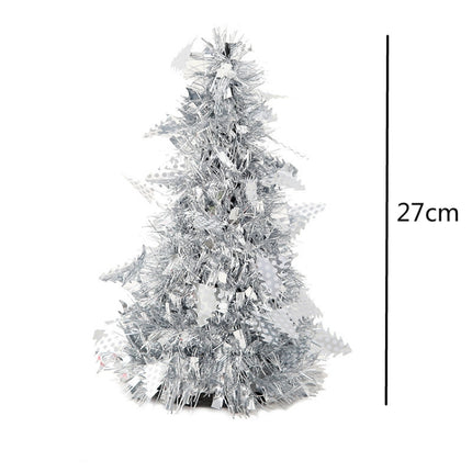 Mini Desktop Christmas Tree Hotel Shopping Mall Christmas Decoration, Size: With Five-pointed Star(Red)-garmade.com