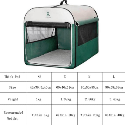 Hoopet Pet Tent Composite Cloth Four Seasons General Indoor & Outdoor Pet Nest, Specification:XS( Green)-garmade.com