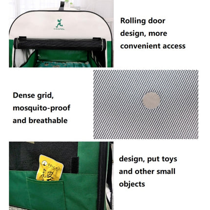 Hoopet Pet Tent Composite Cloth Four Seasons General Indoor & Outdoor Pet Nest, Specification:X( Green)-garmade.com