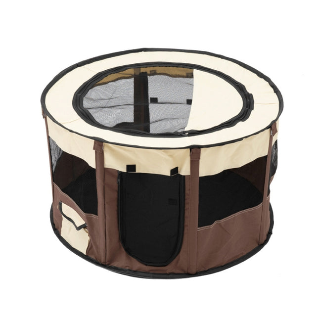 Pet Tent Dog Breeding Chamber Cat Delivery Room, Specification: Extra Large 55x110cm(Brown)-garmade.com